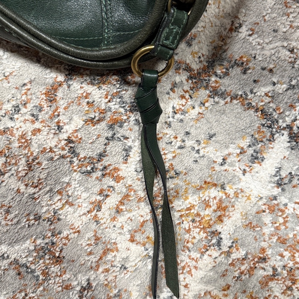 Coach Bleeker Tattersall Dark Green Leather Shoulder Bag - Picture 8 of 8